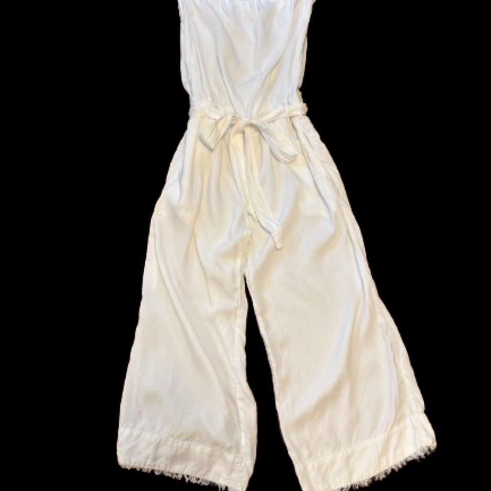 White Strapless Jumpsuit (Size Small)
